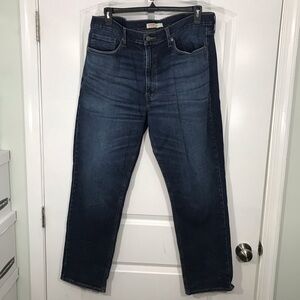 Signature by Levi Strauss Dark Blue Straight Jeans Size 38/32 CB-
